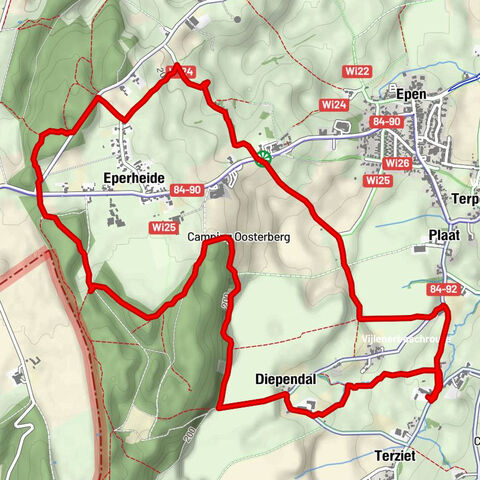 Rond Eperheide, Terziet en Bovenste bos.