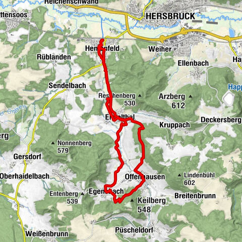 Der Mühlenweg im Nürnberger Land