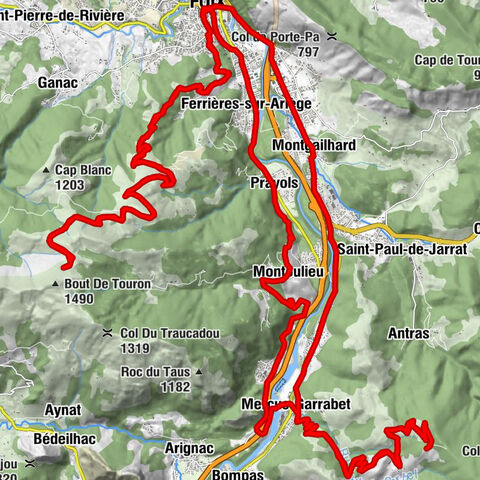 Circuit cyclosport 10 - Les trois bosses près de Foix