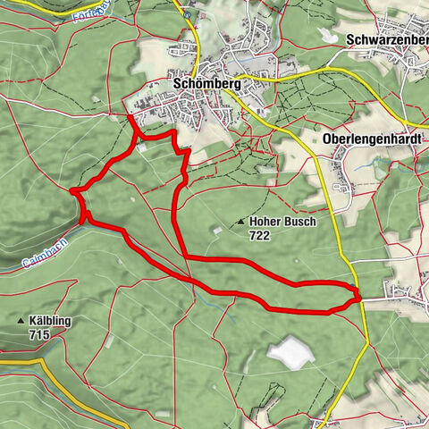 Parcours de marche en climat curatif n° 7 Schömberg