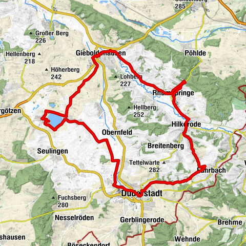 Parcours santé à travers l'Untereichsfeld
