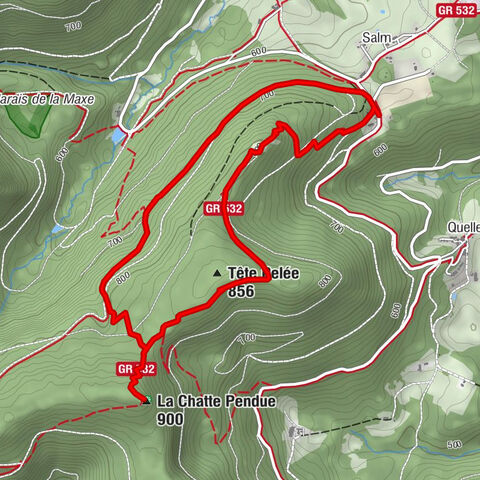 Circuit rando : Salm et la Chatte Pendue