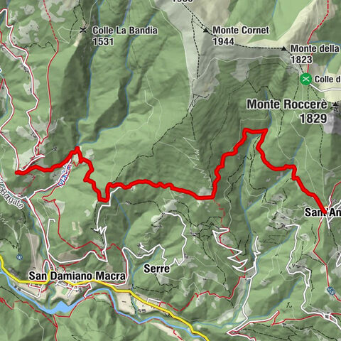 Itinéraires occitans : Étape 2 Frazione Sant'Anna di Roccabruna - Frazione Pagliero di San Damiano Macra