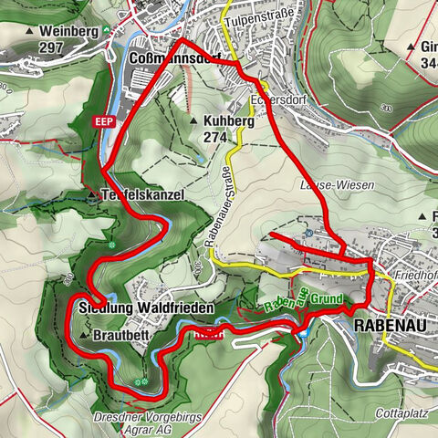 Expérience hivernale au Rabenauer Grund et au Rabenauer Höhe