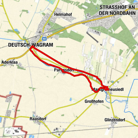 Hiking trail at the historical battle field – Battle of Wagram