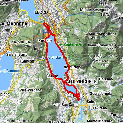 Periplo lago Olginate e Garlate