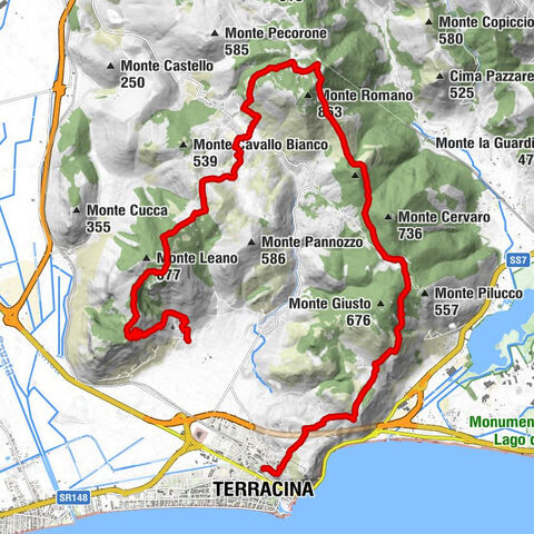 Cammino dei 5 colli Terracina, Italia