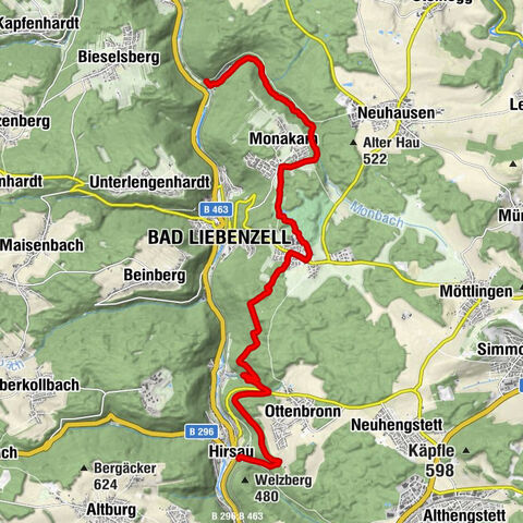 Duo de gorges dans la vallée de la Nagold - un parcours bwegt