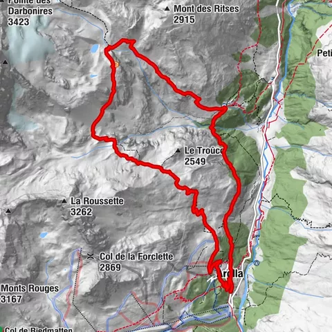 Randonnée circulaire à la Cabane des Aiguilles Rouges et au Lac Bleu