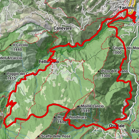 Colombino-Mirandola-Sentiero dei giganti