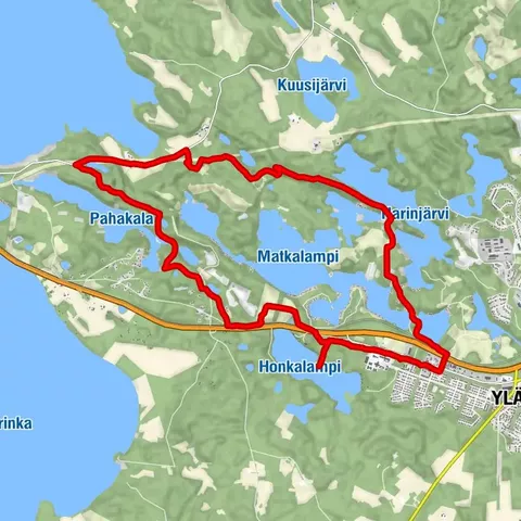 Parcours Matkalampi, Kinttupolut de Liperi