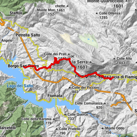 Erzengel Michael Weg, Etappe 3: Borgo San Pietro - Fiamignano