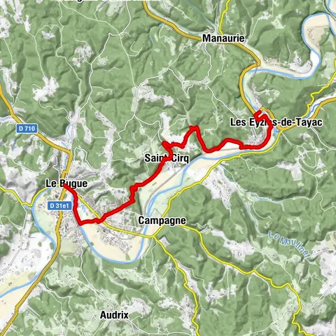 Dans les pas des Hommes de Lascaux Etape 5: Les Eyzies-Le Bugue