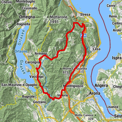 D'Invorio à Armeno en passant par les villages de Vergante