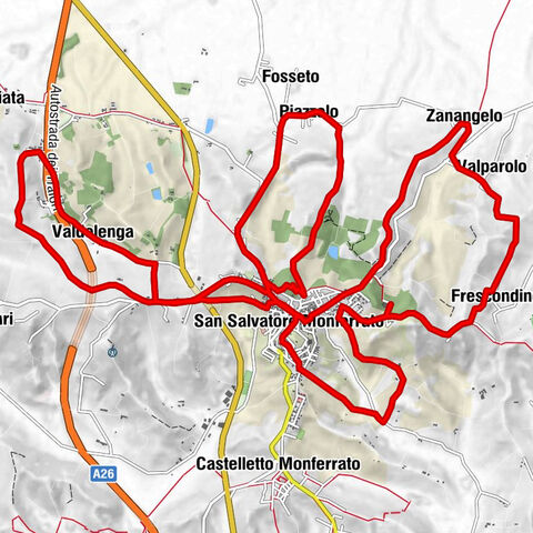 Voici la Route 45 du Monferrato