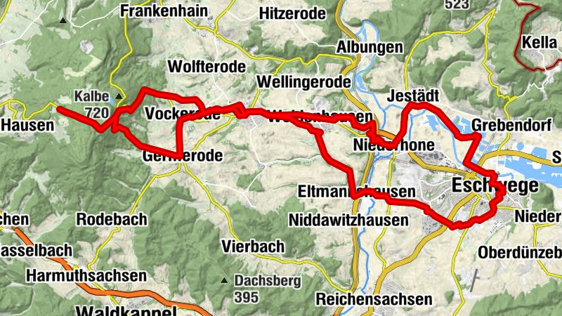 E-Bike-Tipp: Von Eschwege auf die Bergzeitfahrstrecke StoppOmat