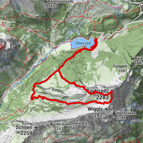Am Obersee - Grapplihoren - Gletti - Rautispitz