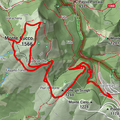 Monte Cucco da Tobia - Colle gli Scogli - Monte Cucco - Val di Ranco