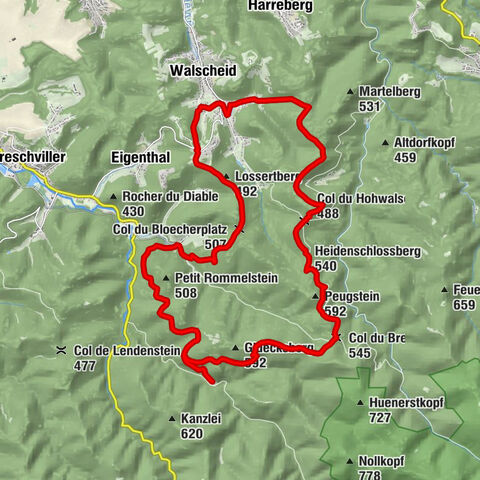Henstburgtal - Eichelkopf - Lossertberg - Walscheid
