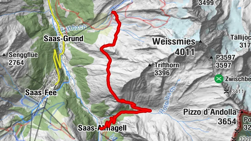 Chemin de grande randonnée Almageller