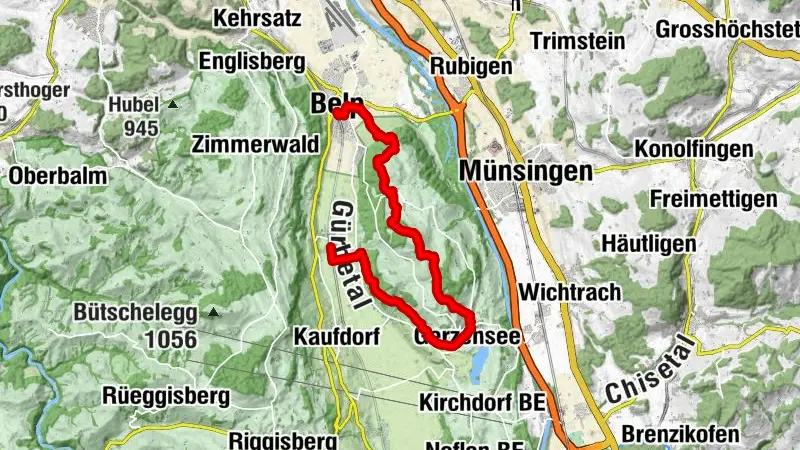 Belpberg - Chutzen - randonnée