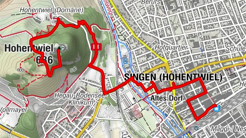 Parcours Scheffel Singen am Hohentwiel