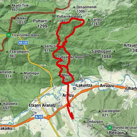 Sentiers d'Arbizu - Camping Arbizu Parcours 8