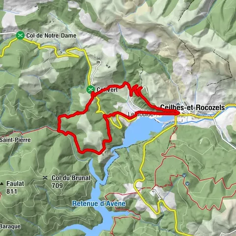 RANDONNÉE CEILHES-ET-ROCOZELS LE COL VERT