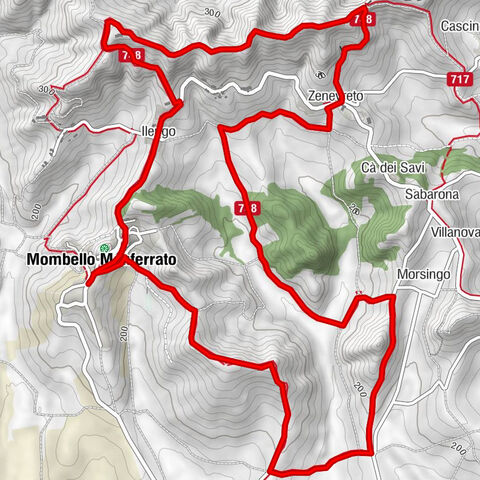 Sentiero sulle cime di Mombello - Sentiero 748 in mountain bike