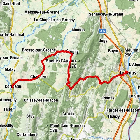 CycloRoute71 - Etape 2 de Cormatin à Tournus