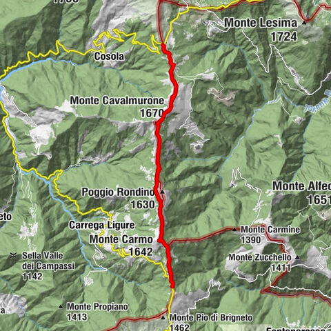 Sentiero 200 - Anello Borbera - Spinti - TAPPA 6/11 (Capanne di Cosola - Capanne di Carrega) in camminata