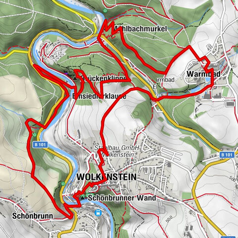 Sentier alpin - Ville de Wolkenstein/Warmbad (Sans limites. Expériences naturelles sauvages et romantiques)