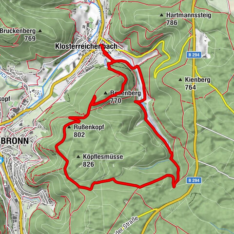 Chemin du ciel de Baiersbronn : parcours des moines Klosterreichenbach
