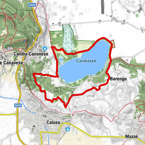 CANDIA Boucle du lac de Candia en VTT