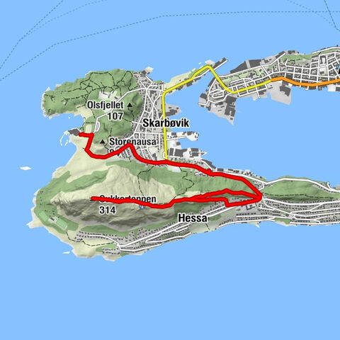 Ålesund - Sukkertoppen - Hessa