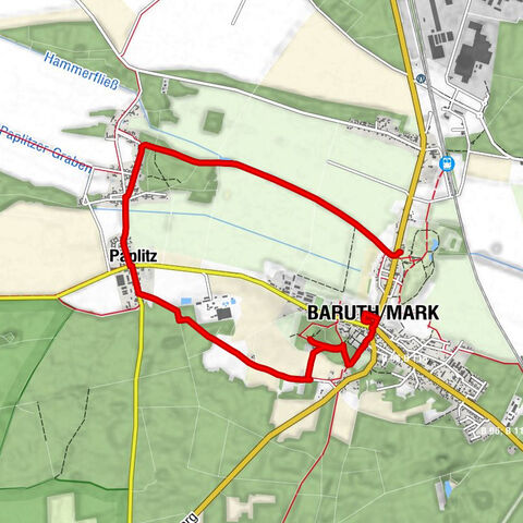 Baruth/Mark - Paplitz - Panoramablick Urstromtal - Frauenberg