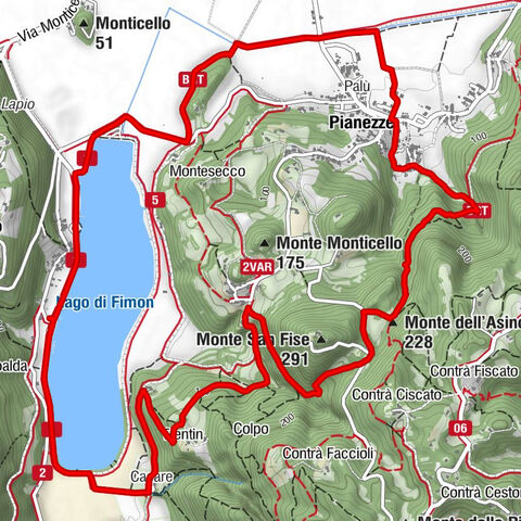 Arcugnano - Casare - Monte dell'Asino - Lapio