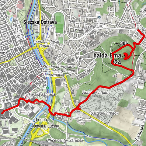 Ostrava - Svatého Josefa - halda Ema - Slezská Ostrava
