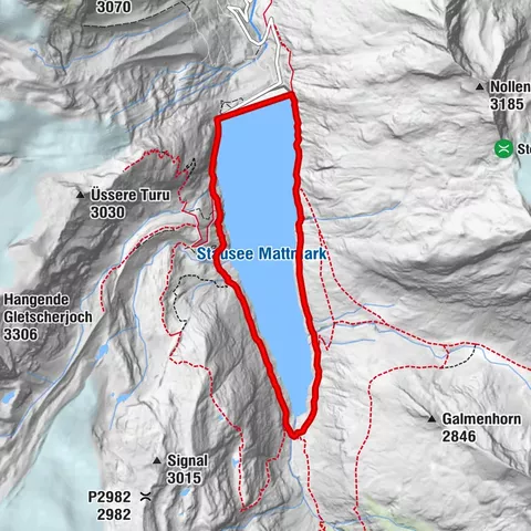 Mattmark Challenge - circuit du lac 8K