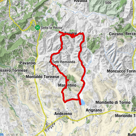 MARENTINO - Anneau vers Sciolze et Arignano