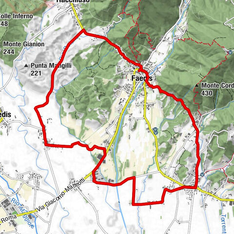 Boucle de Faedis sur route