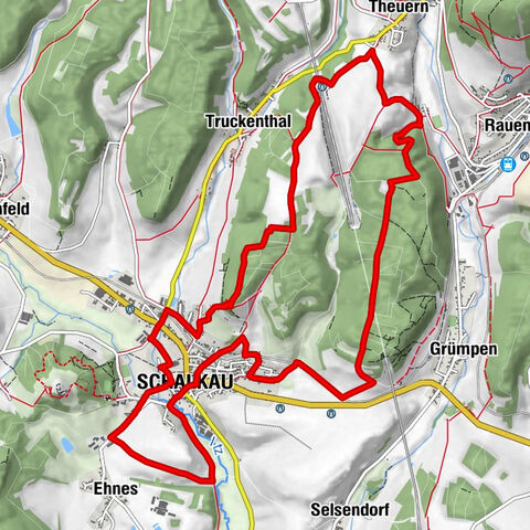 Randonnée circulaire - "Autour du Galgenberg" - Schalkau - Thuringe
