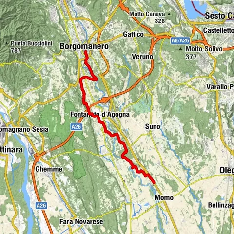 Chemin de Saint-Bernard | Étape 8 Borgomanero – Momo (Sainte Trinité)