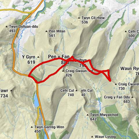 Glyn Tarell - Corn Du - Pen y Fan - Llanfrynach