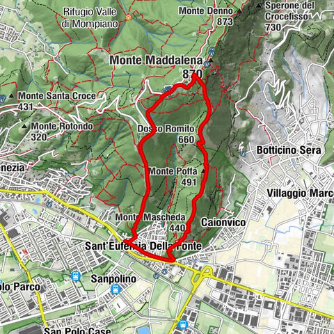 Sant'Eufemia Della Fonte - Dosso Romito - Monte Poffa - Le Grappe