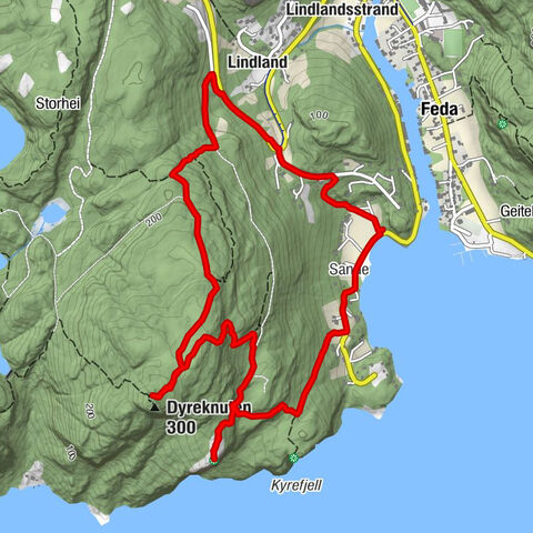 Feda - Lindland - Dyreknuten - Sande