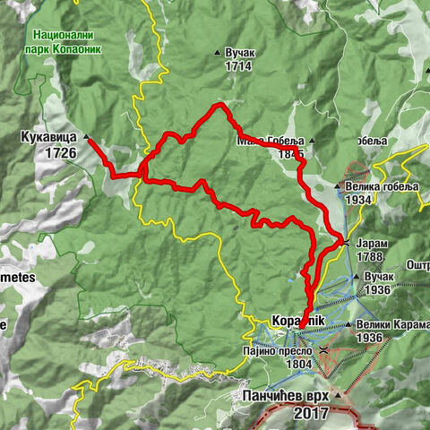 Копаоник - Јарам - Кукавица