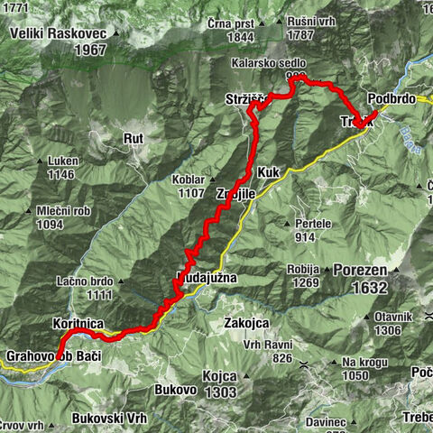 JULIANA TRAIL : étape 9 Podbrdo - Grahovo ob Bači