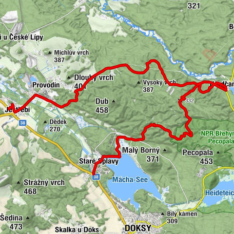 Pod Habsteinem - Žižkův kopec - U náspu - Staré Splavy