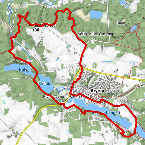 Silkeborg Kommune - Grenen - Bryrup Kirke - Kannikebjerg